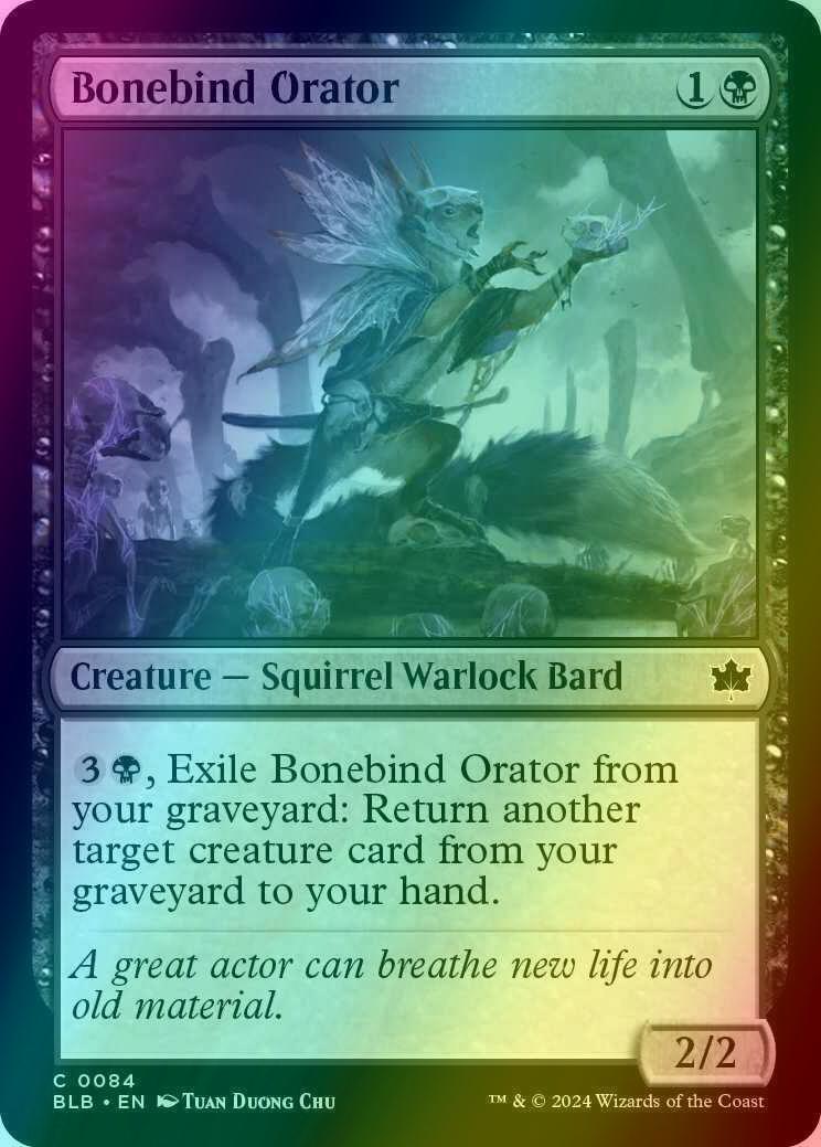 Bonebind Orator [84] [Bloomburrow] [Foil]