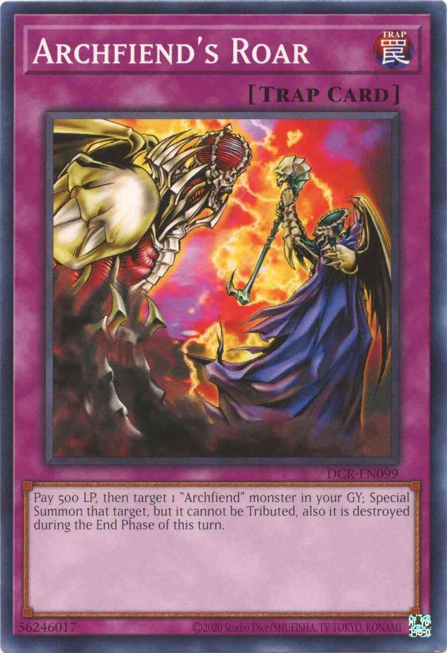 Archfiend's Roar - 25th Anniversary - DCR-EN099 - Common - Unlimited