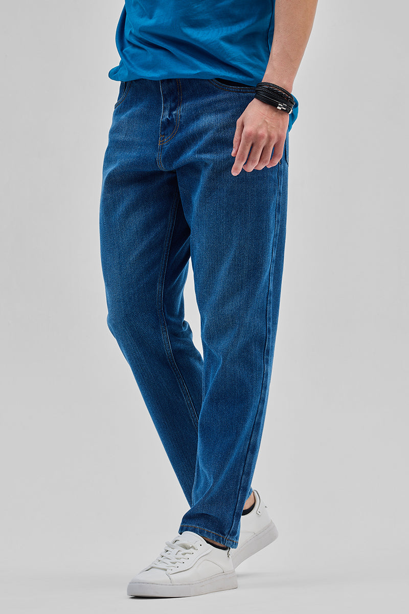 Dark Blue Baggy Fit Jeans