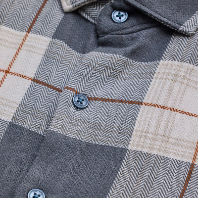 Grey Checks Slim Fit Shirt