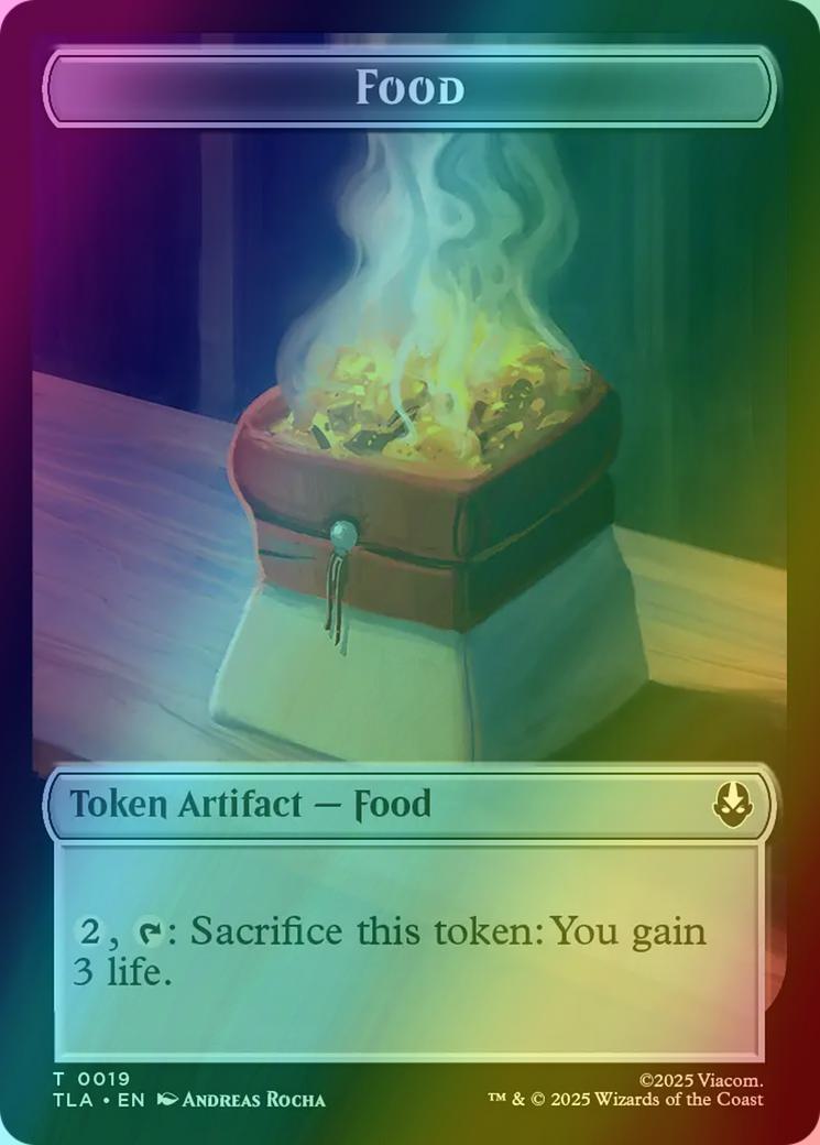 Ballistic Boulder Token (13) // Food Token (19) [Avatar: The Last Airbender: Tokens] [Foil]