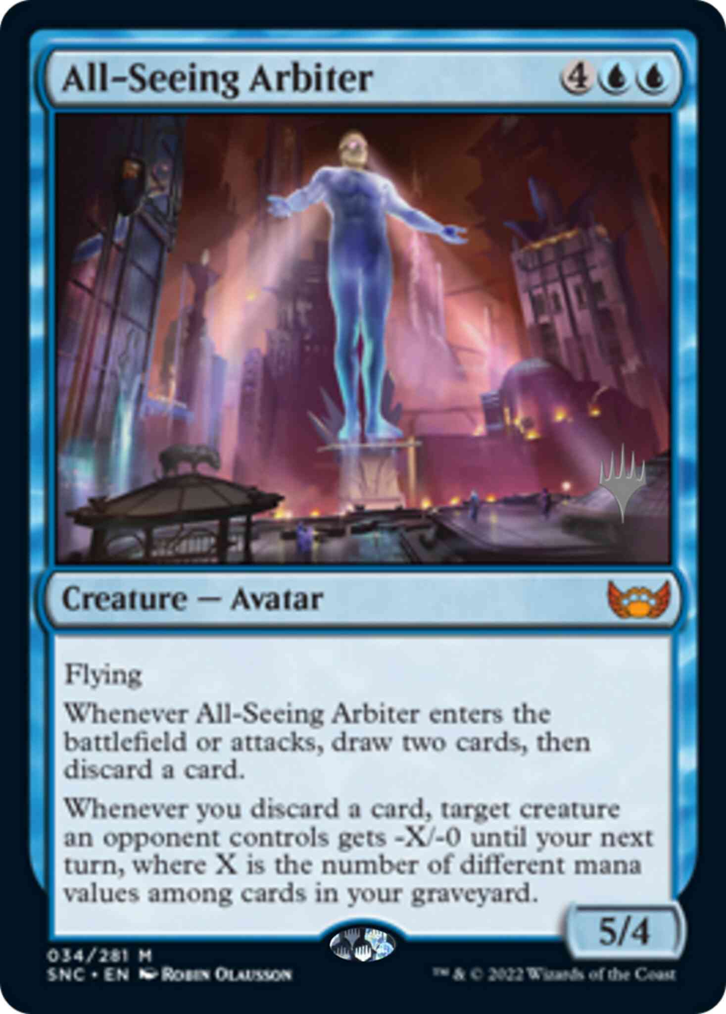 All-Seeing Arbiter [Promo Pack] [34p] [Streets of New Capenna: Promos] [Non-Foil]