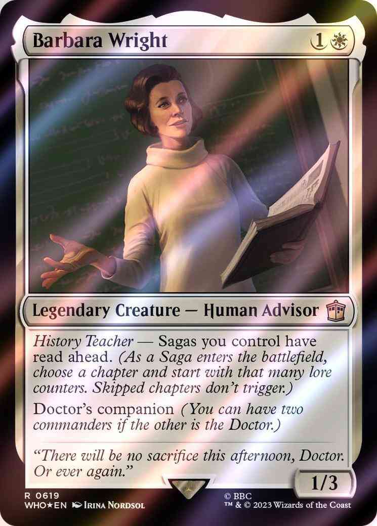 Barbara Wright [619] [Universes Beyond: Doctor Who] [Surge Foil]