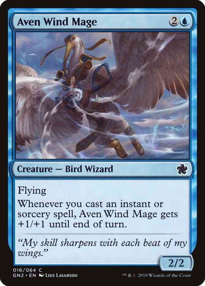 Aven Wind Mage [16] [Game Night 2019] [Non-Foil]