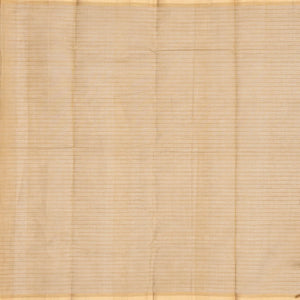 White Handloom Village Cotton Saree With Cross buttas in Red and Black