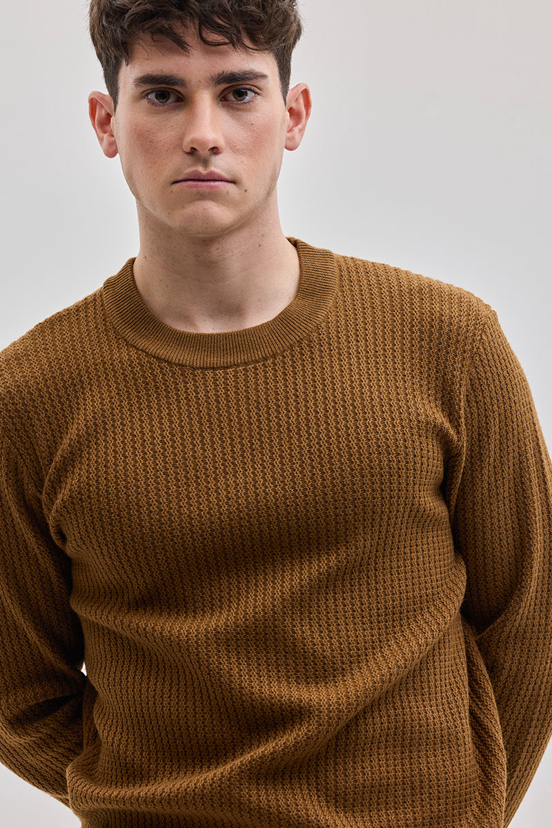 Brown Knitted Sweater