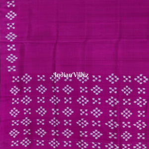 Magenta Odisha Ikat Pasapali Contemporary Silk Saree
