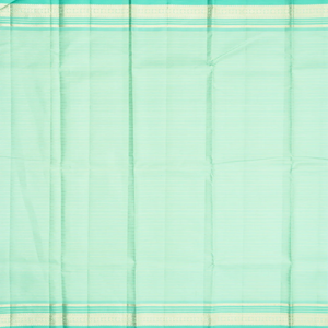 Light Green Handloom Kanchipuram Silk Saree With Zari Stripes