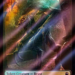 Beast Token (49) // Human Noble Token (39) [Universes Beyond: Doctor Who: Tokens] [Surge Foil]