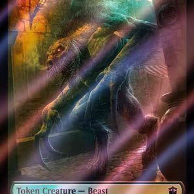 Beast Token (49) // Human Noble Token (39) [Universes Beyond: Doctor Who: Tokens] [Surge Foil]