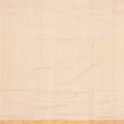 Taupe Handloom Plain Uppada Silk Saree With Zari Border