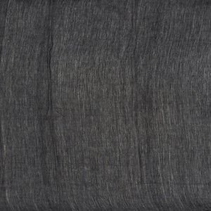 Black Woven Chanderi Cotton Saree With Printed Floral Motifs