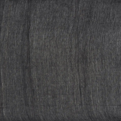 Black Woven Chanderi Cotton Saree With Printed Floral Motifs