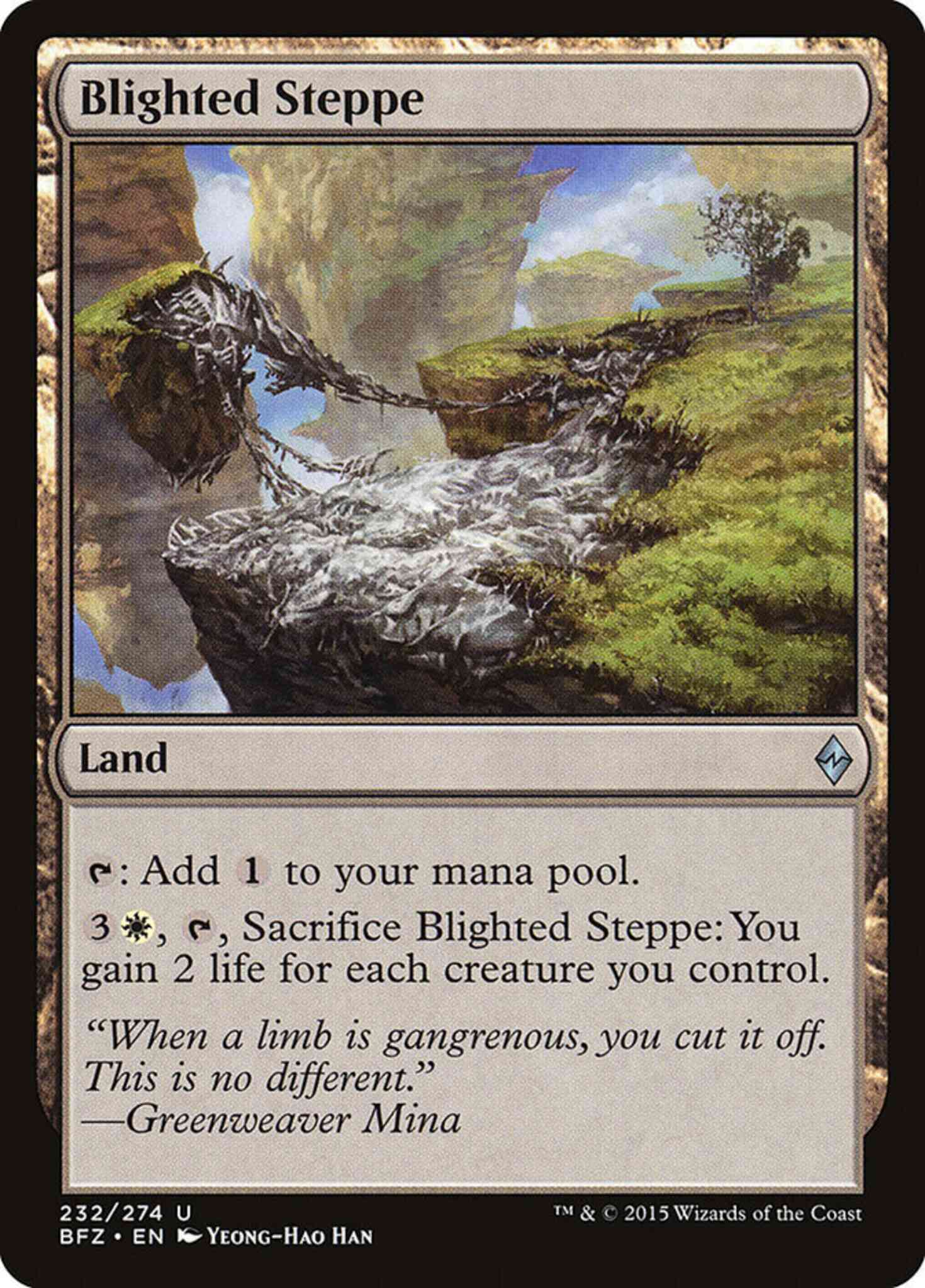 Blighted Steppe [232] [Battle for Zendikar] [Non-Foil]