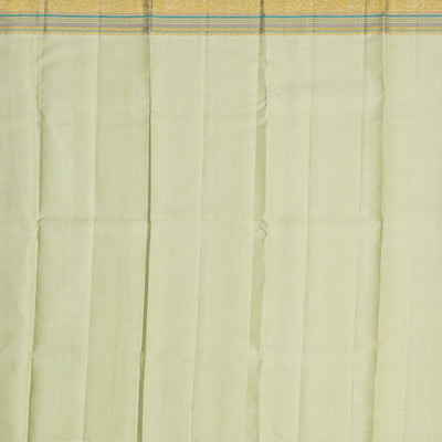 Dusty Pink Handloom Kanchipuram Korvai Tissue Silk Saree With Floral Motifs