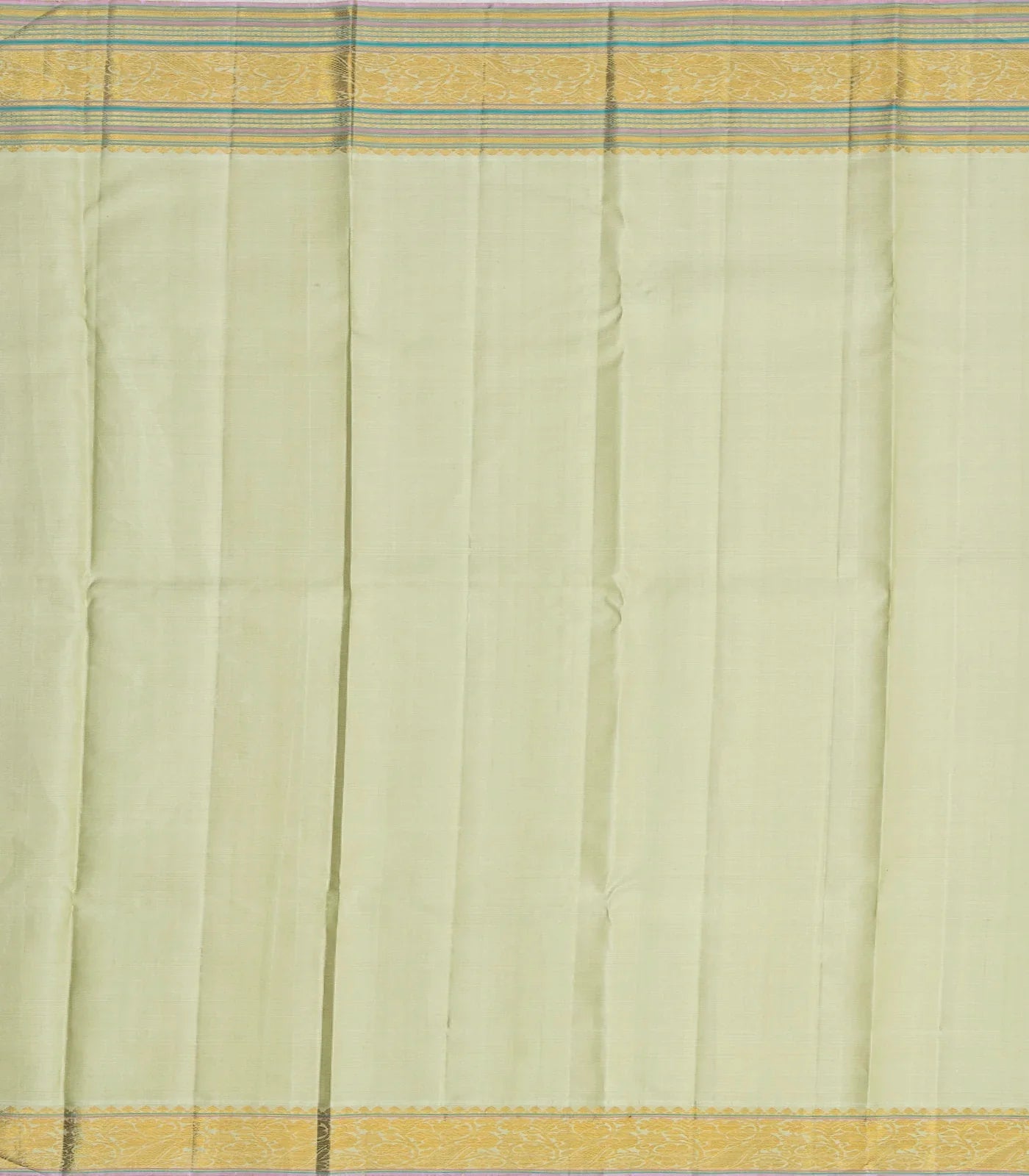 Dusty Pink Handloom Kanchipuram Korvai Tissue Silk Saree With Floral Motifs