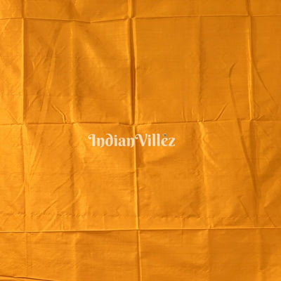 Mustard Yellow Pasapali Theme Pure Sambalpuri Silk Saree