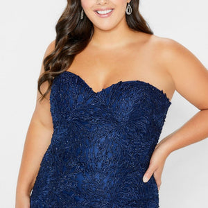 Montage 118964 Long Formal Lace Beaded Evening Dress