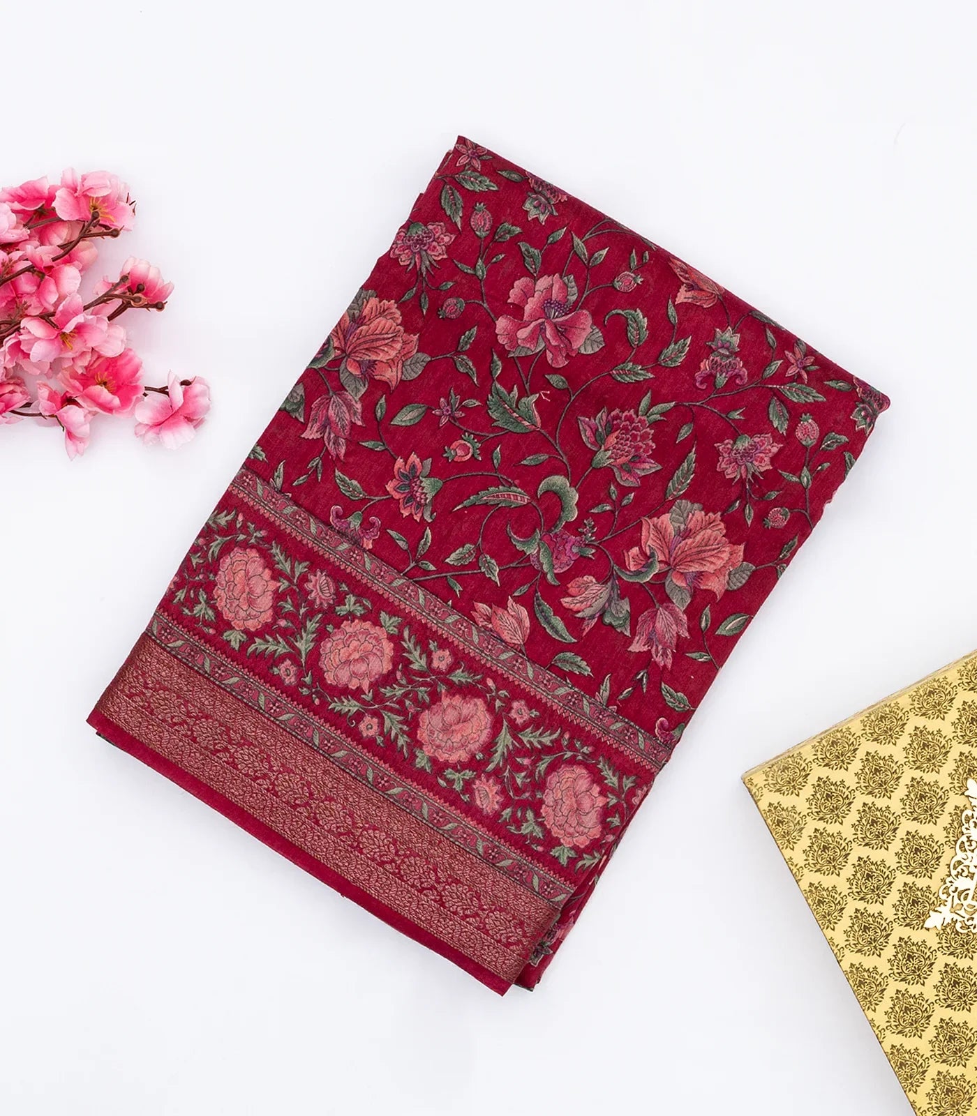 Black Handloom Tussar Linen Blend Silk Saree Printed With Diagonal Stripes