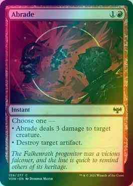 Abrade [139] [Innistrad: Crimson Vow] [Foil]