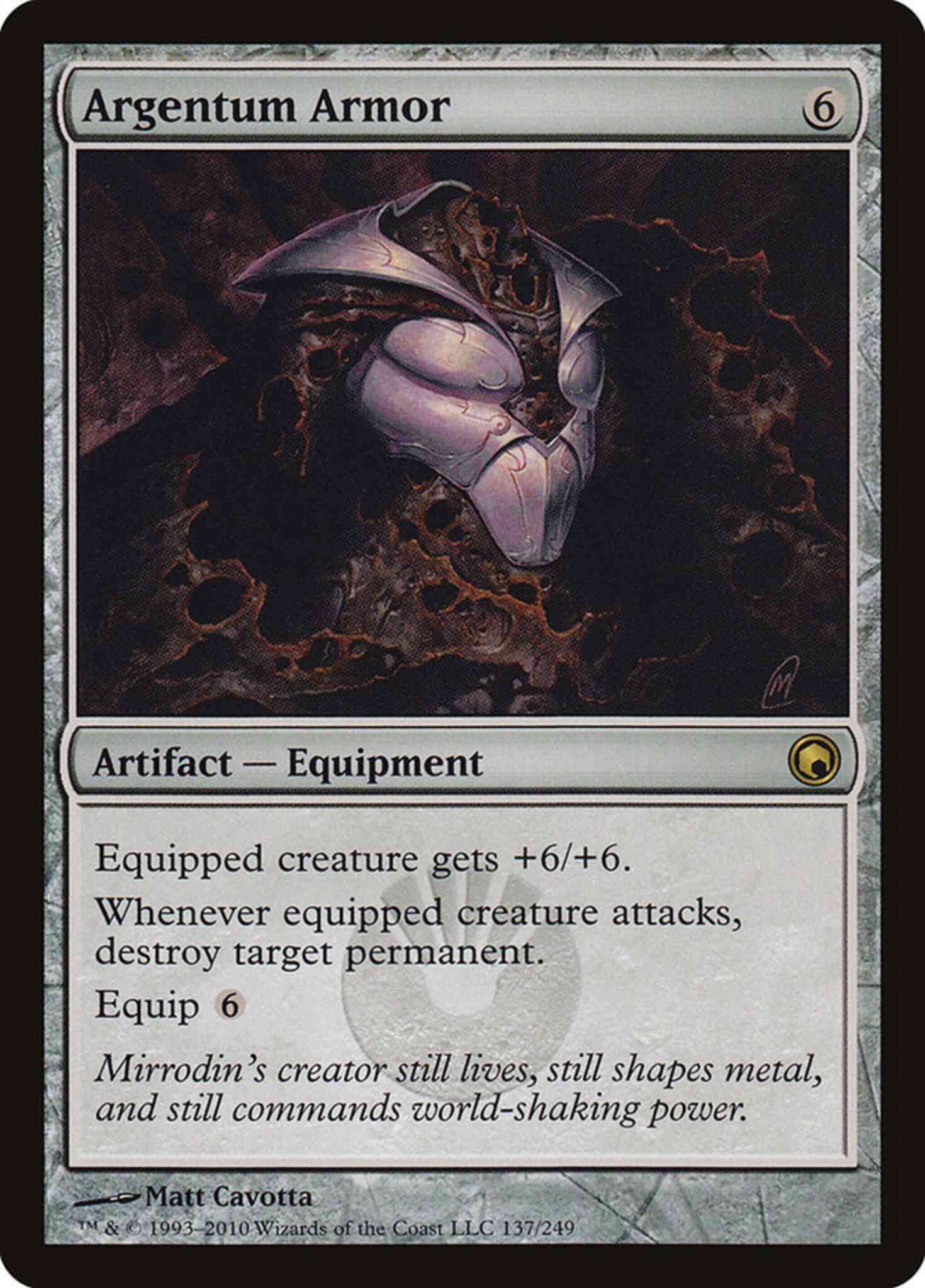 Argentum Armor [137] [Scars Of Mirrodin] [Non-Foil]