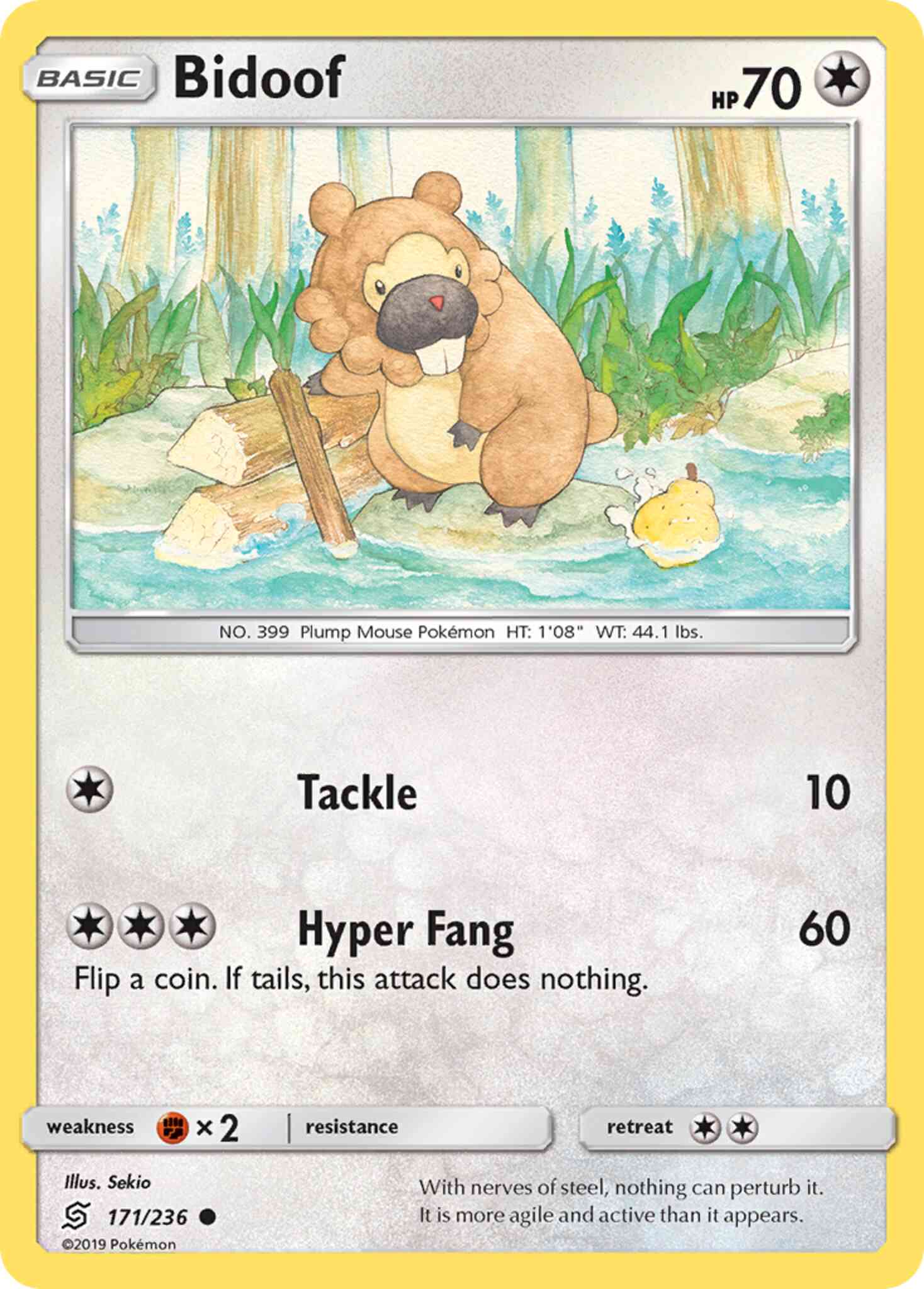 Bidoof - 171/236 - Common [sm11-171] [Non-Holo]