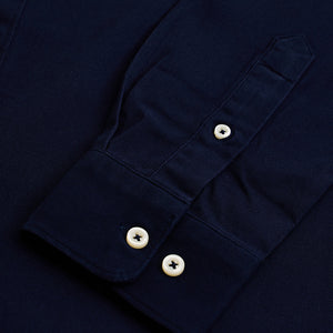 Navy Solid Twill Shirt