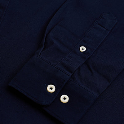 Navy Solid Twill Shirt