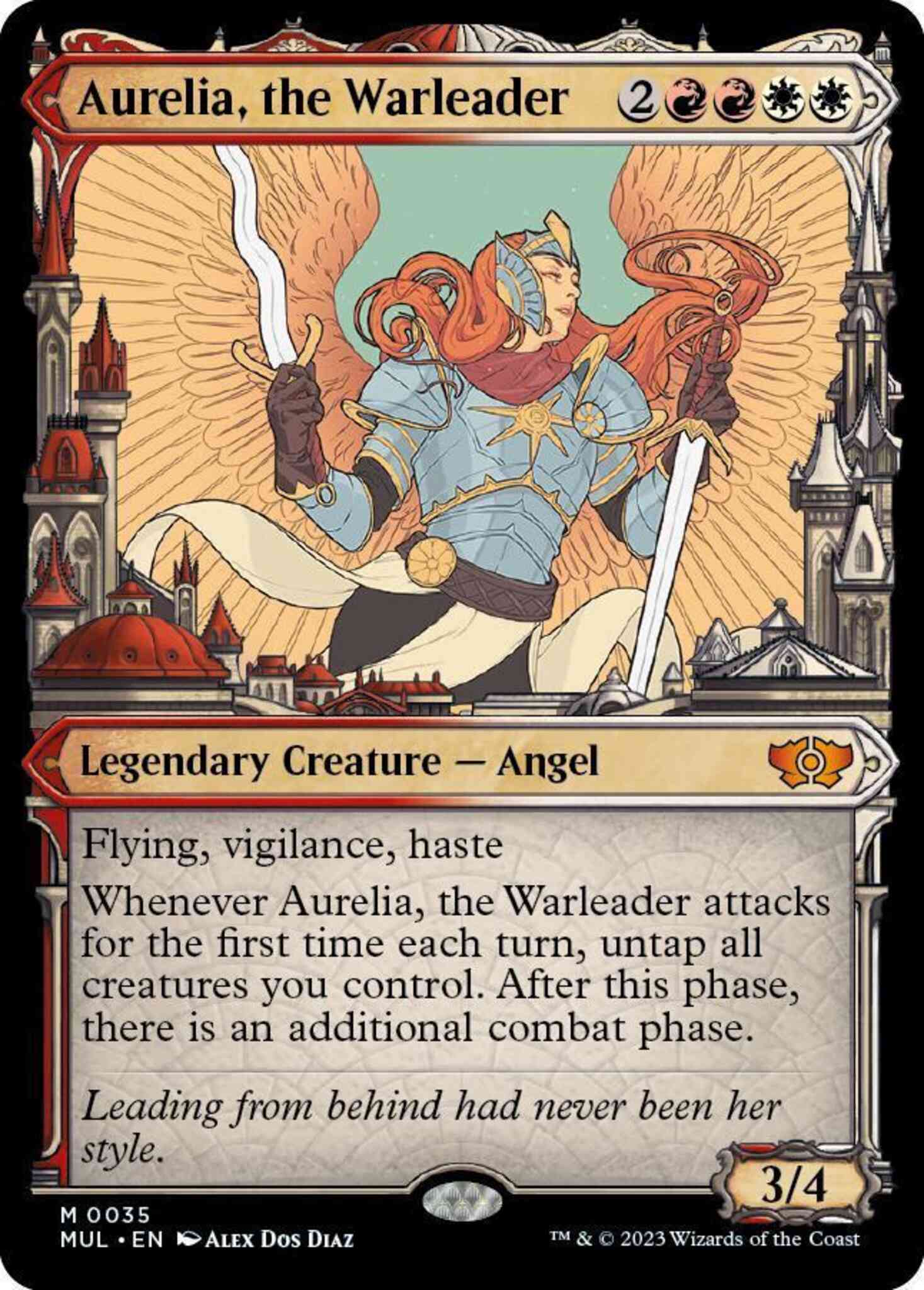 Aurelia, the Warleader [35] [Planar Showcase] [Multiverse Legends] [Non-Foil]