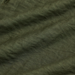Olive Mandarin Linen Blend Shirt