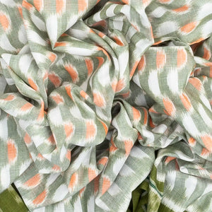 White Handloom Orissa Cotton Saree With Tie & Dye Motifs