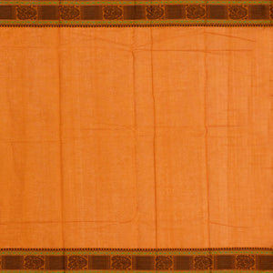 Mango Yellow Handloom Kanchi Cotton Saree With Mango Buttas