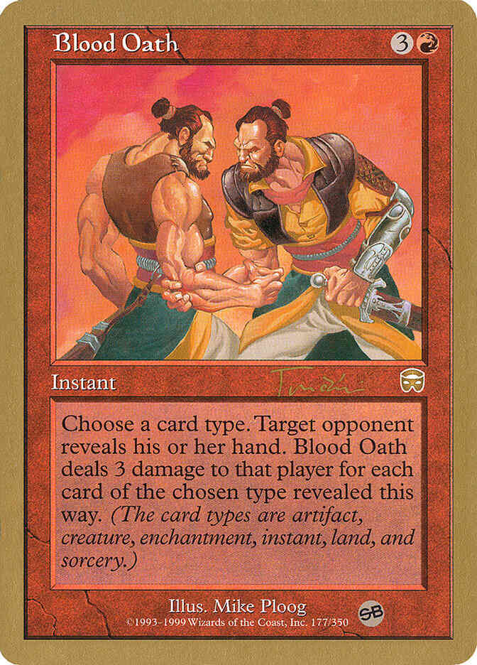 Blood Oath [jt177sb] [World Championship Decks 2001] [Non-Foil]