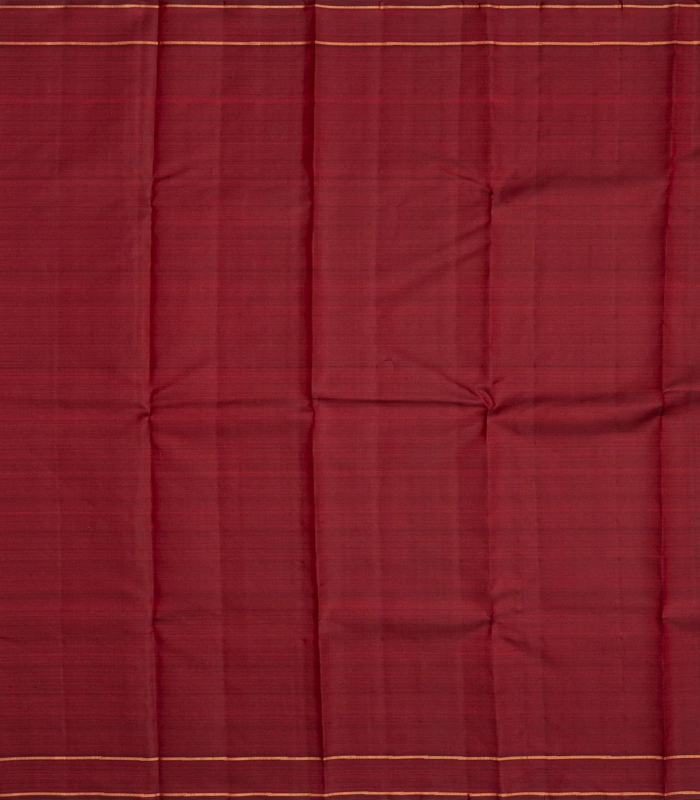 Maroon Handloom Kanchipuram Silk Saree With Checks & Buttas