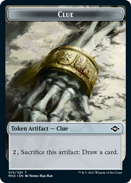 Beast Token (09) // Clue Token (15) [Modern Horizons 2 Tokens] [Non-Foil]