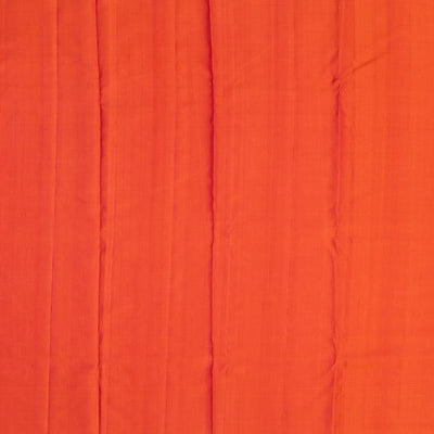 Grey Handloom Kanchipuram Silk Saree With Bird Vine Motifs