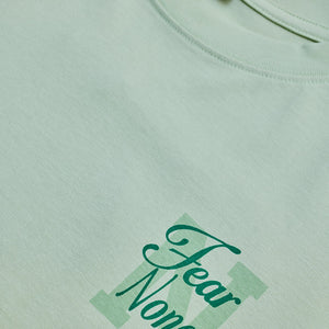 Fear None Light Green Oversized T-Shirt