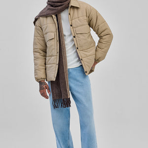 Beige Double Pocket Jacket
