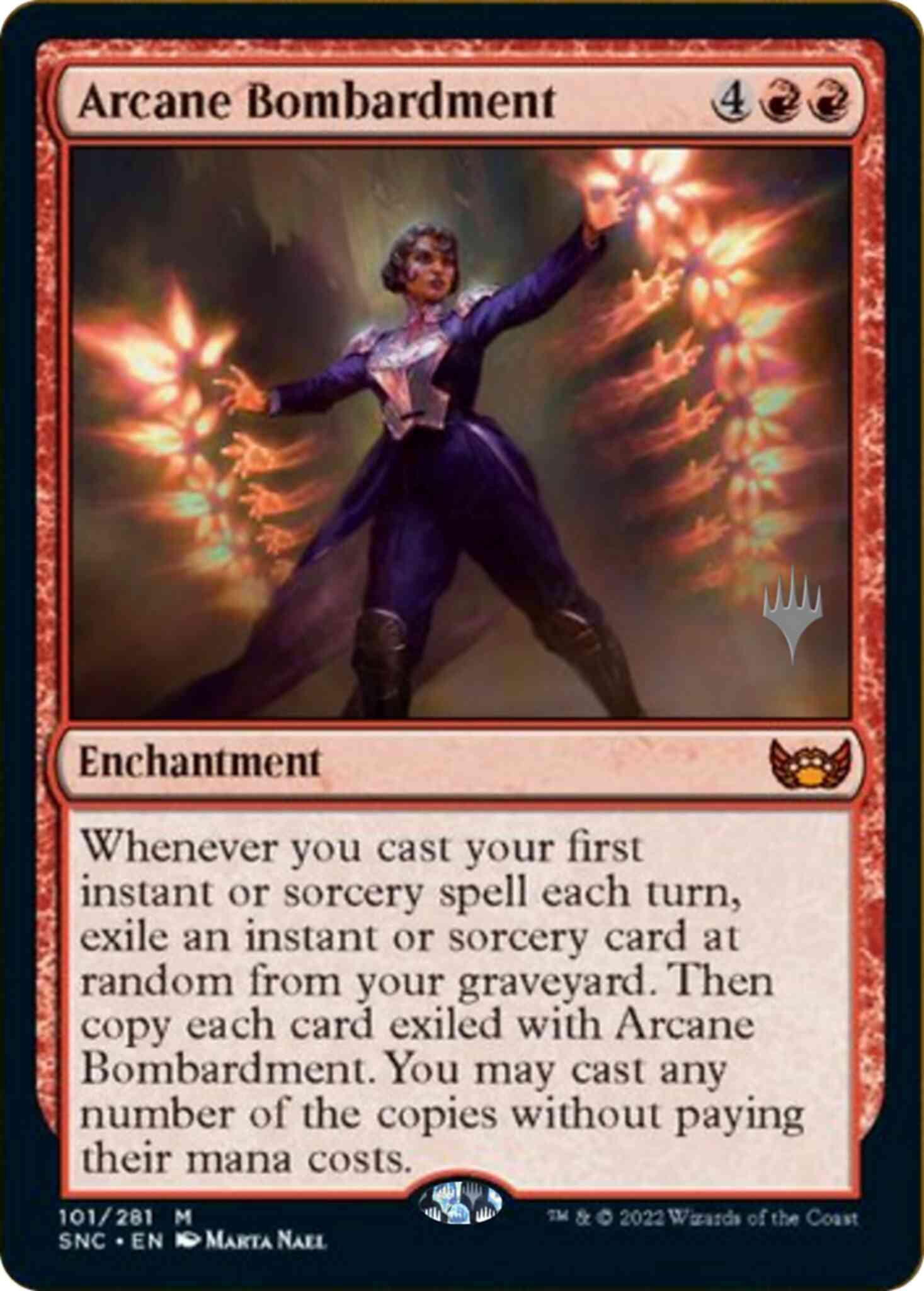 Arcane Bombardment [Promo Pack] [101p] [Streets of New Capenna: Promos] [Non-Foil]