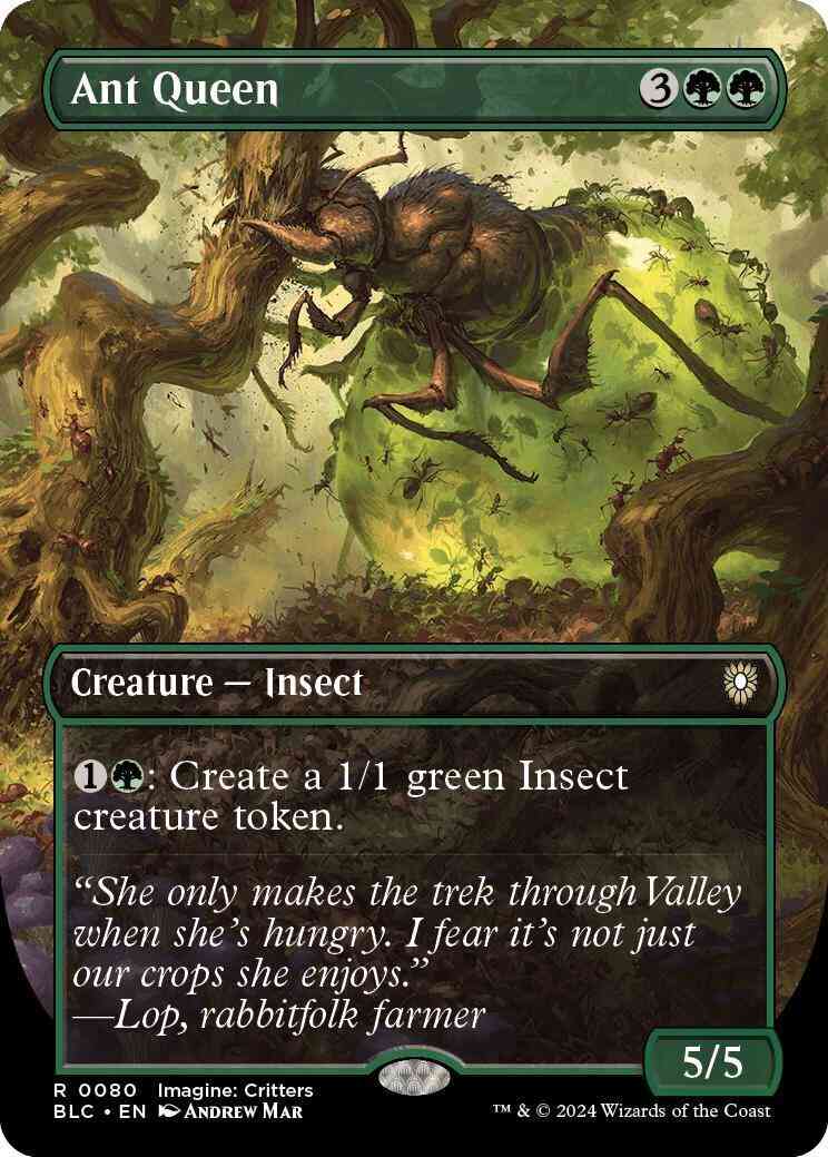 Ant Queen [80] [Borderless] [Imagine: Critters] [Bloomburrow: Commander] [Non-Foil]