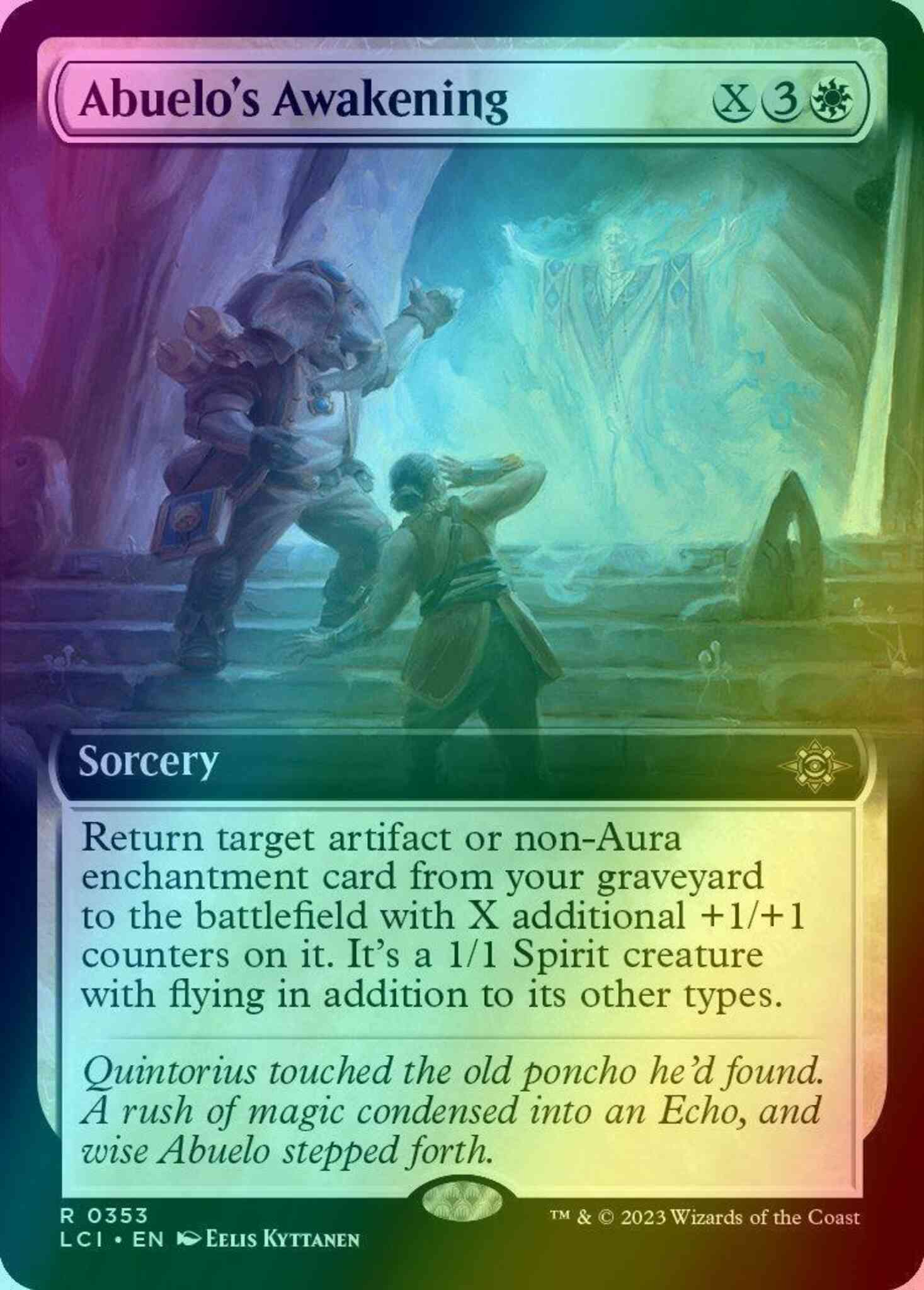Abuelo's Awakening [353] [Extended Art] [The Lost Caverns of Ixalan] [Foil]