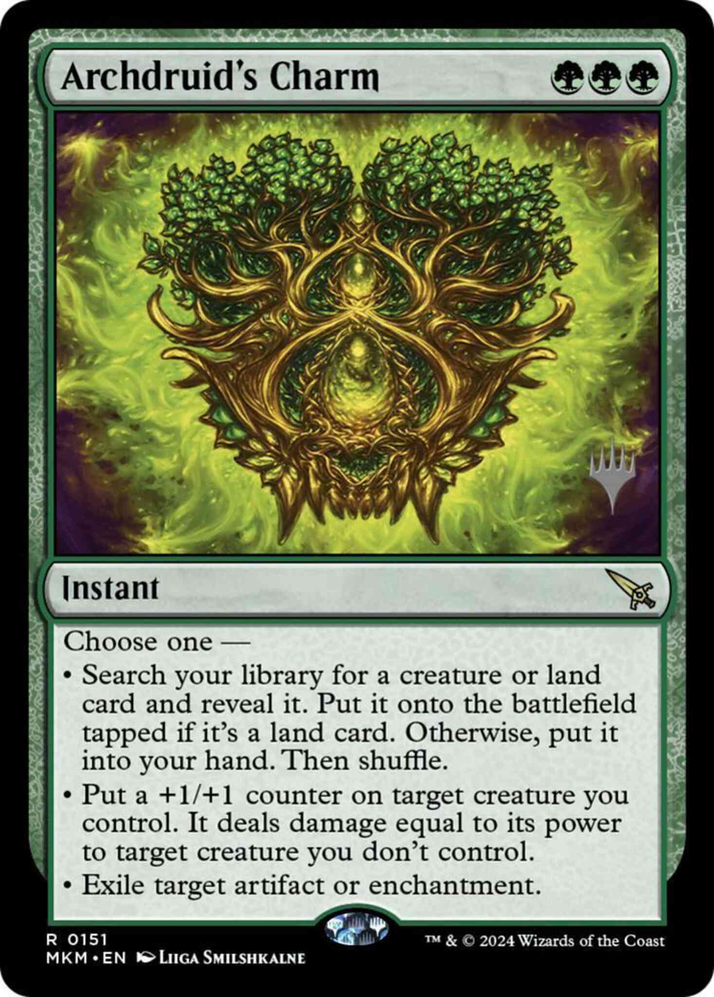 Archdruid's Charm [151p] [Promo Pack] [Murders at Karlov Manor: Promos] [Non-Foil]