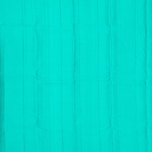 Blue Handloom Soft Silk Saree With Checks & Buttas