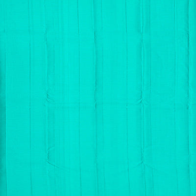 Blue Handloom Soft Silk Saree With Checks & Buttas