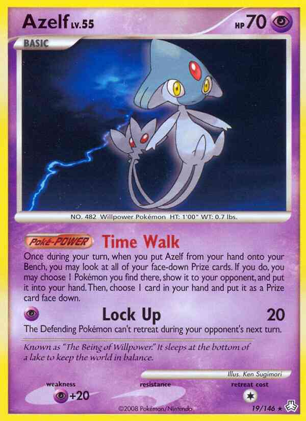 Azelf - 19/146 - Rare [dp6-19] [Reverse Holo]