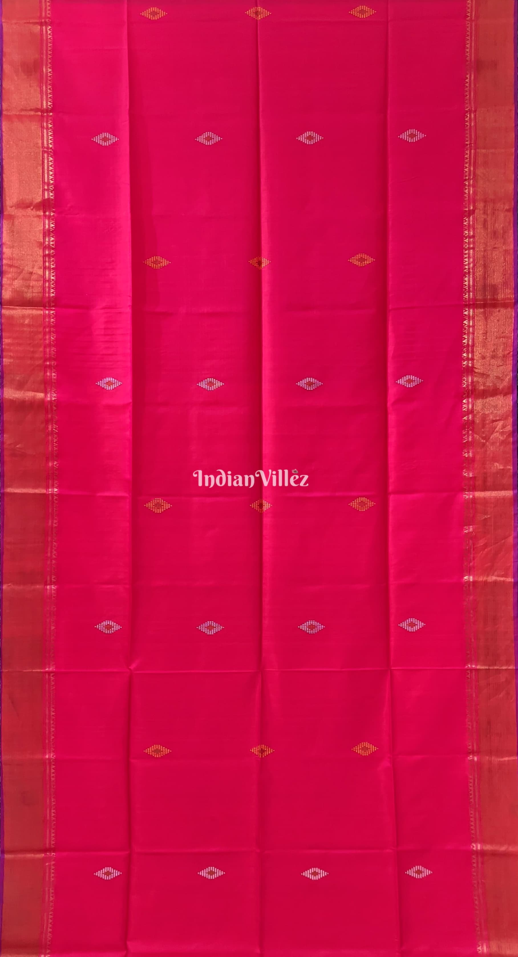 Red with Wine Handwoven Soft Silk Saree