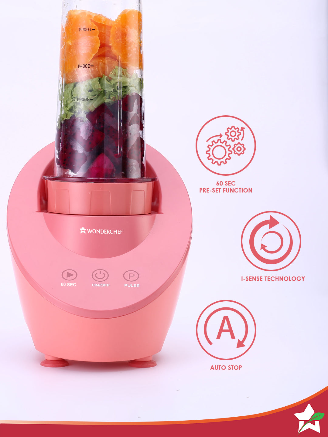 Wonderchef Renewed Magneto Blender | Smoothie & Juice Maker |