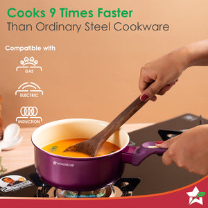 Bellagio Sauce Pan | 16 cm | 1.4 L | Non-Stick Ceramic Coating  Non-Toxic|by blacktree