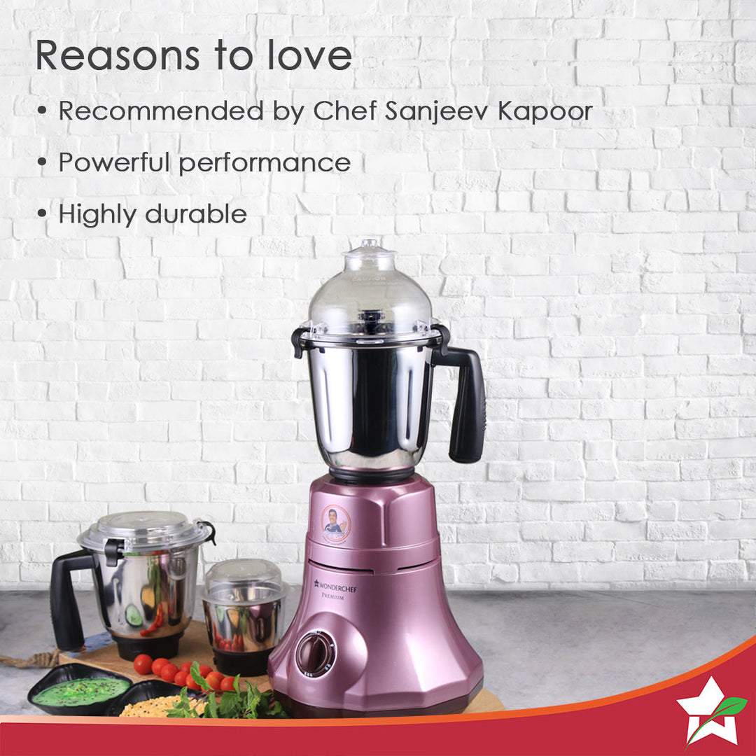 Wonderchef Renewed Premium Mixer Grinder | 750W |