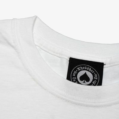 Thrasher | FLAME LOGO T-SHIRT  { WHITE